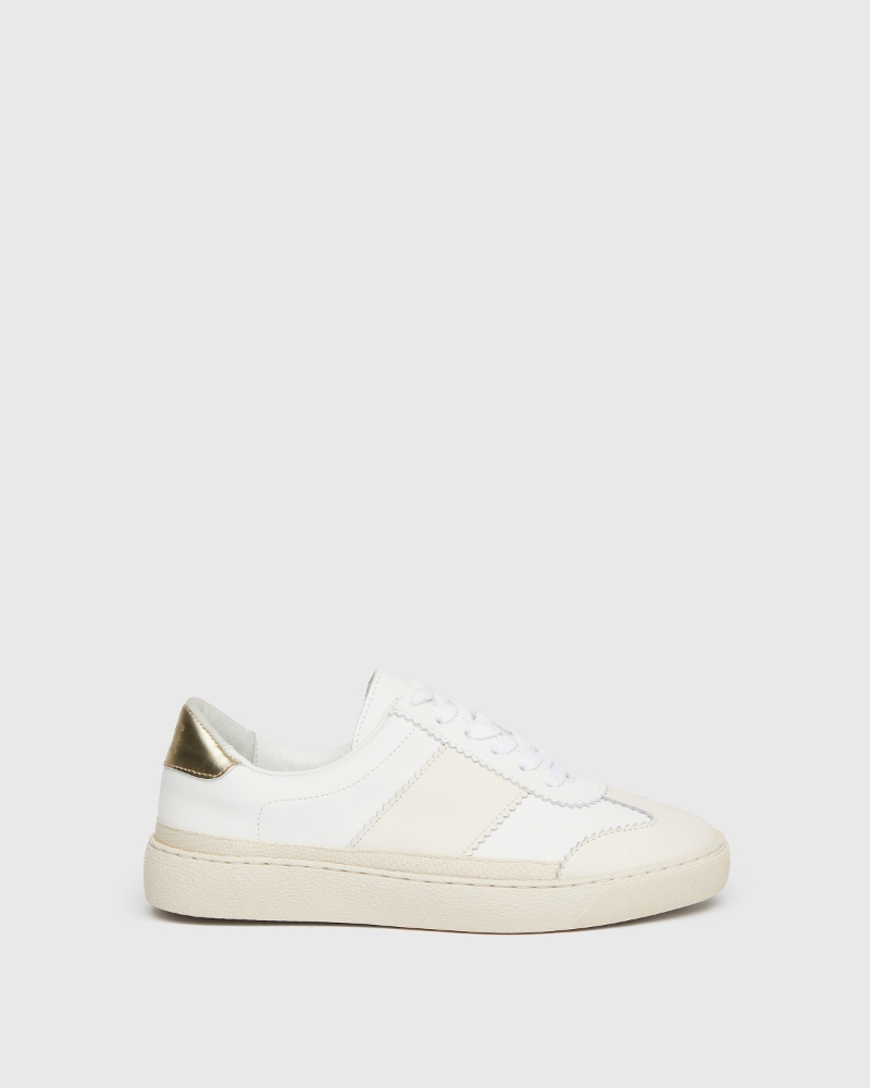 Brie Sneaker - White Leather